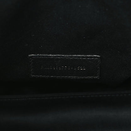Saint Laurent Lambskin Monogram Medium Sade Puffer Pouch Black 7 of 10