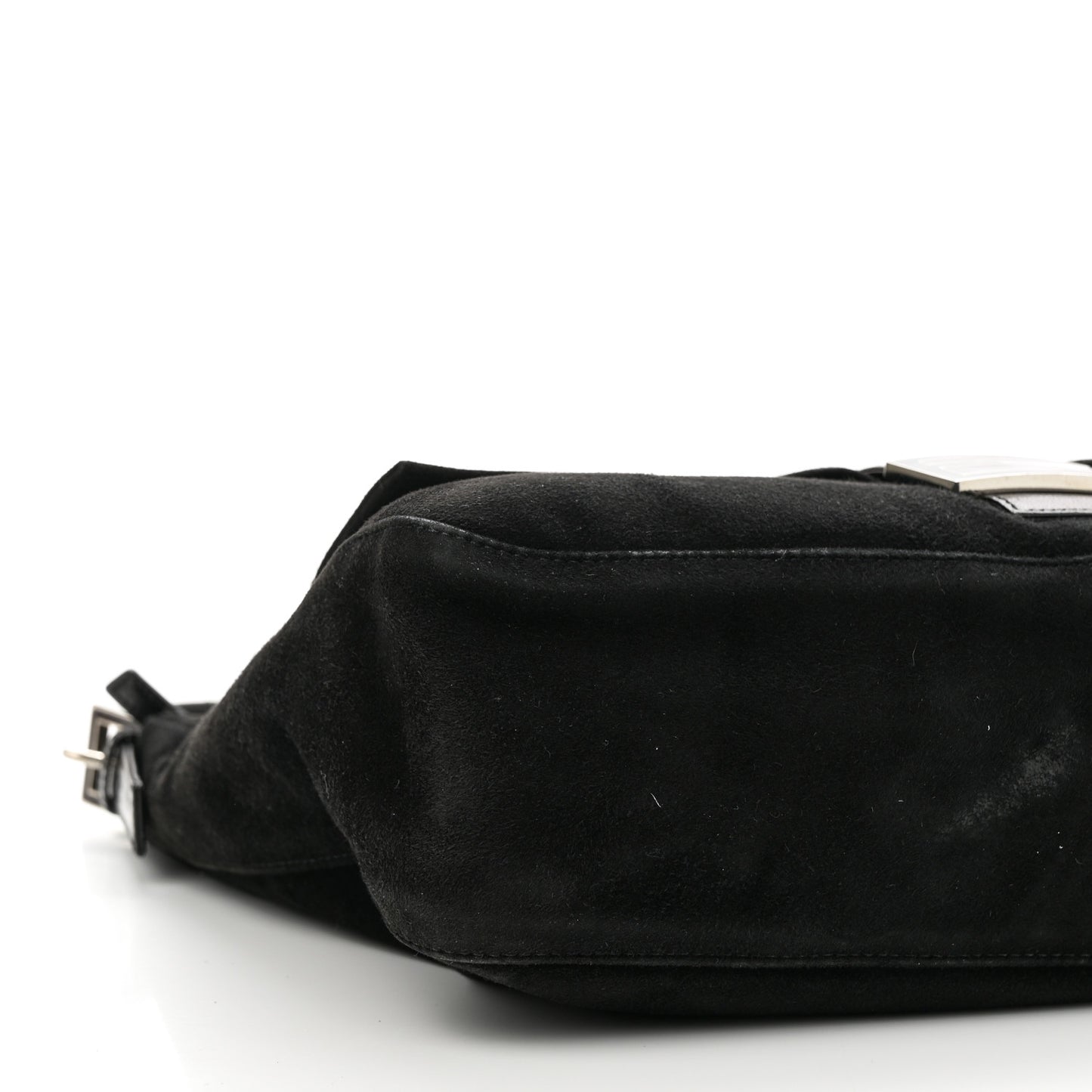 Suede Mama Baguette Black