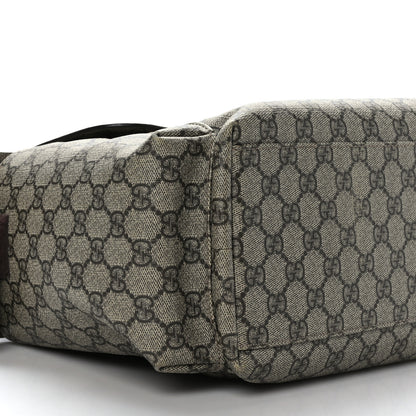 Gucci GG Plus Monogram Messenger Diaper Bag Dark Brown 8 of 9