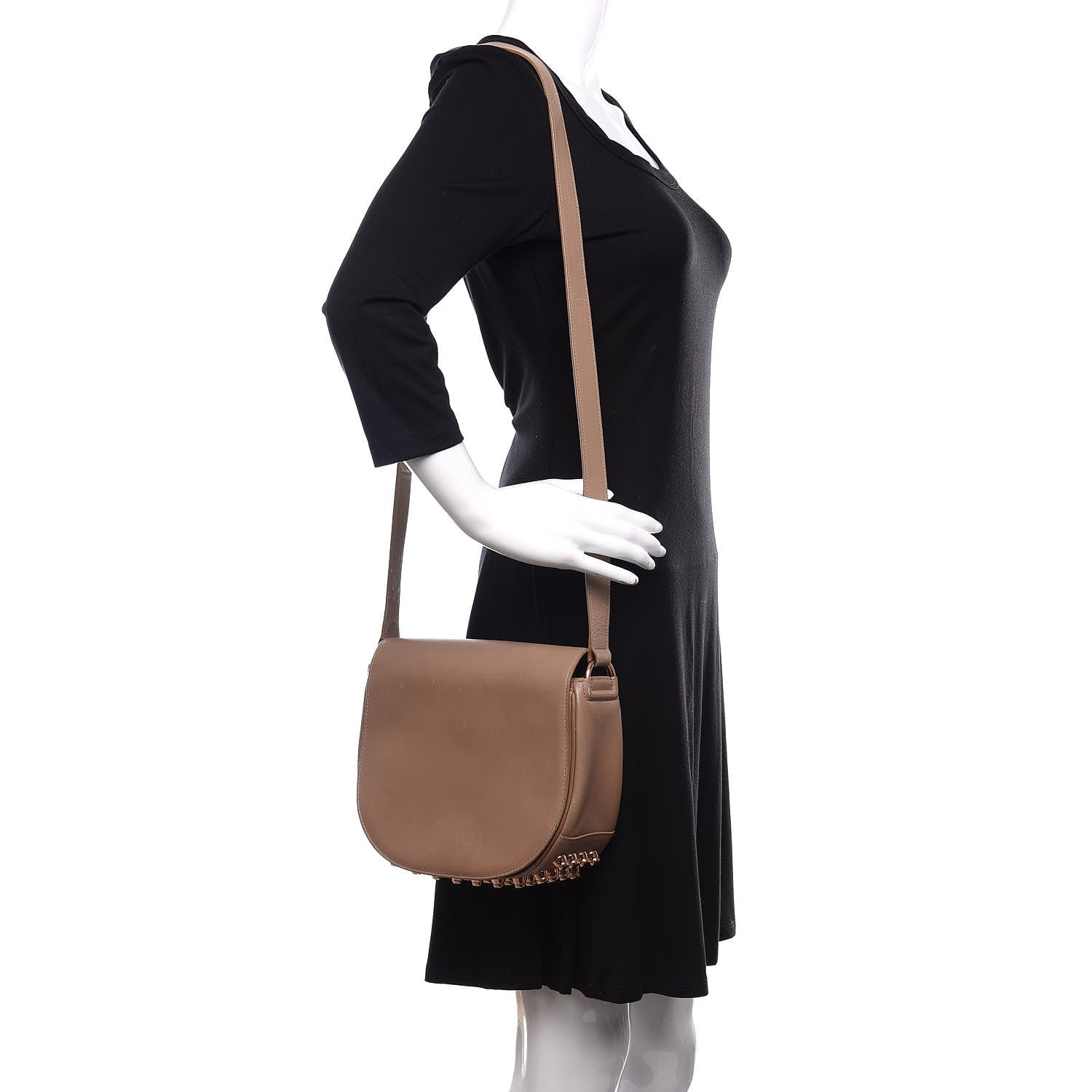 Alexander Wang Calfskin Small Lia Sling Latte Rose Gold Hardware 2 of 16