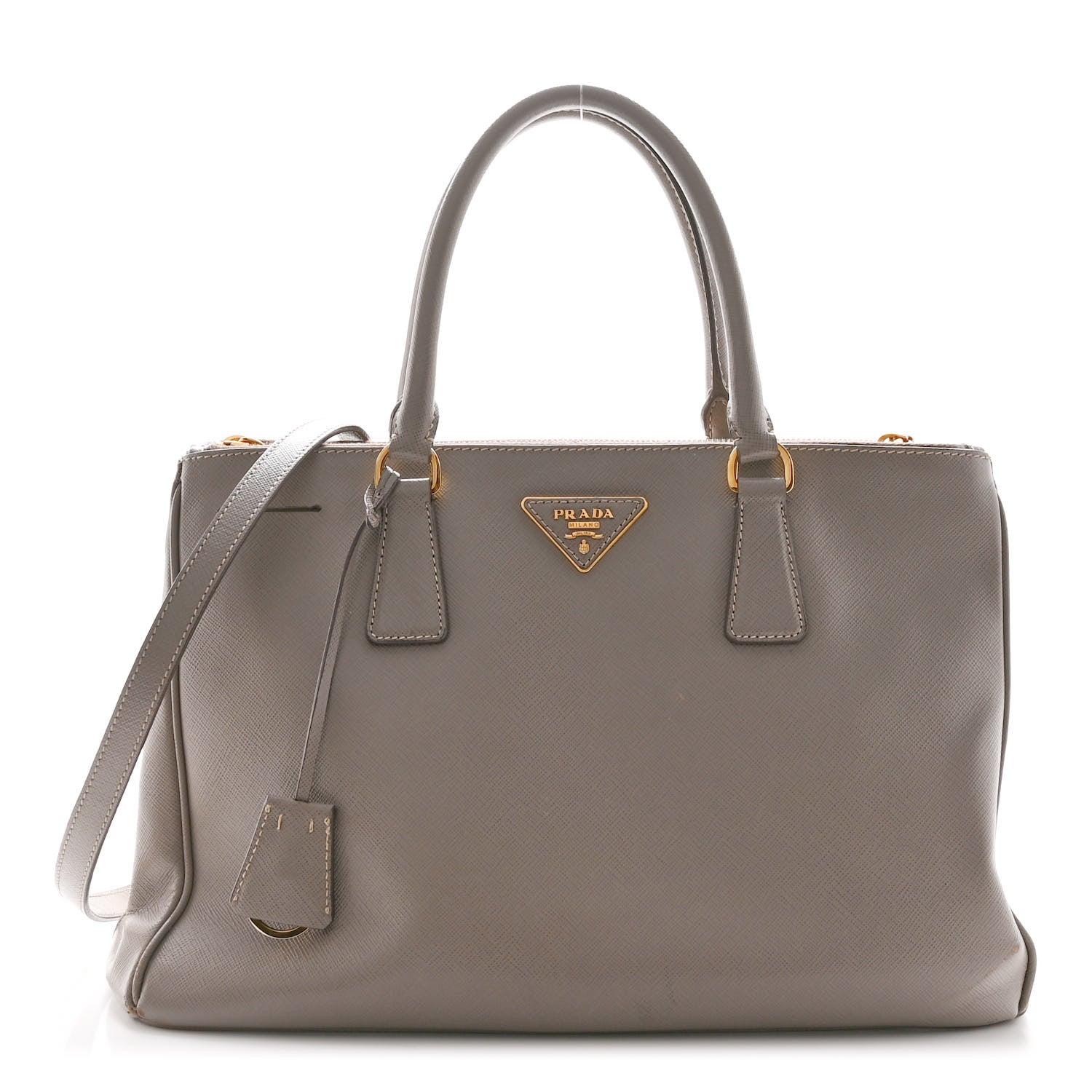 Prada Saffiano Medium Galleria Double Zip Tote Argilla 1 of 13