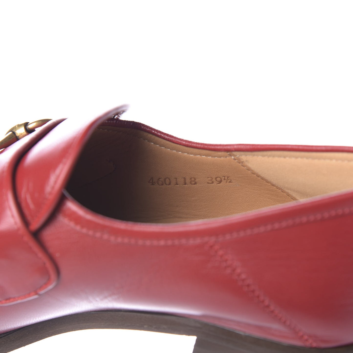 Malaga Kid Horsebit Loafer Pumps 39.5 Hibiscus Red