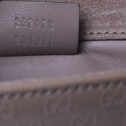 Gucci Patent Microguccissima Small Broadway Clutch Dark Cipria 7 of 7