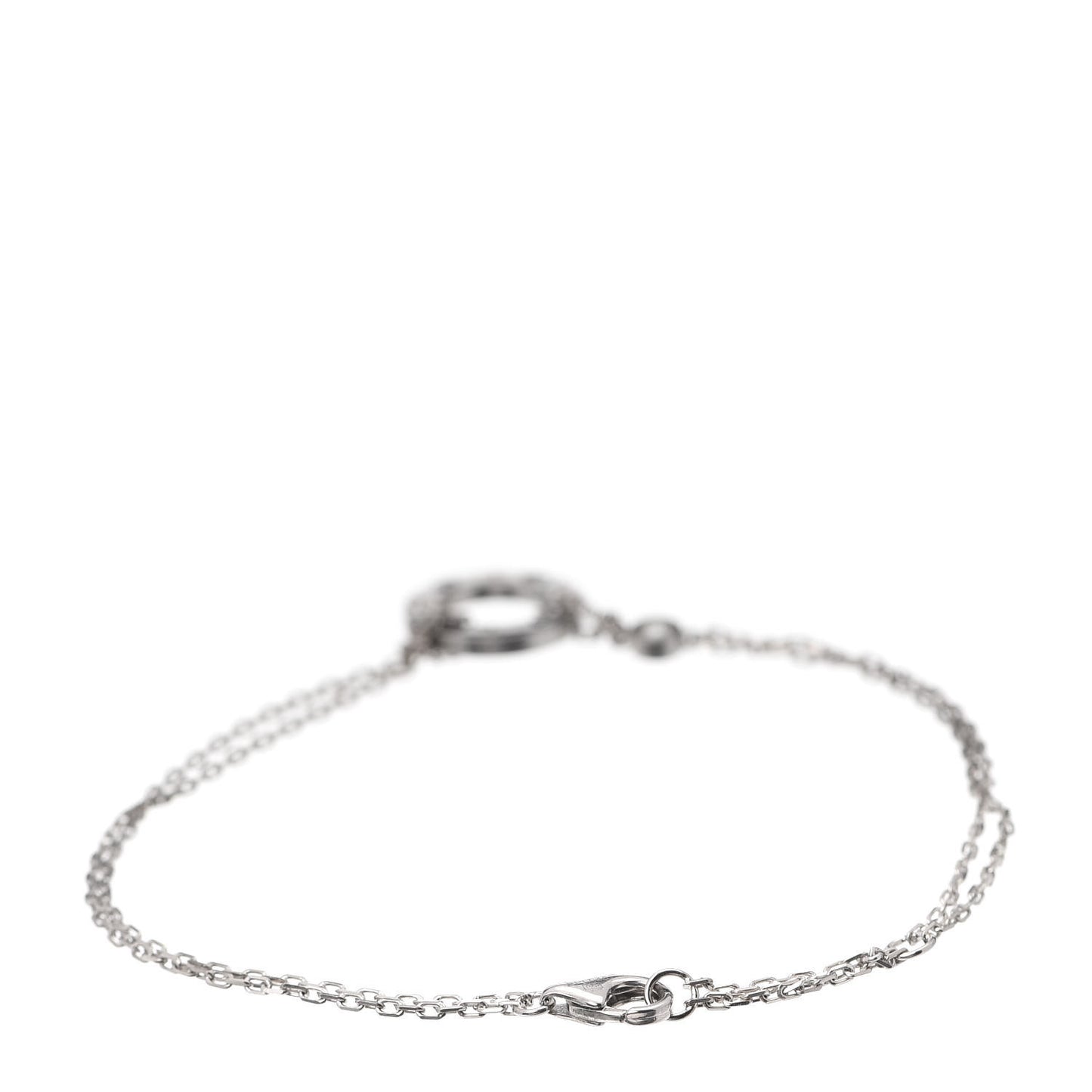 18K White Gold Diamond LOVE Bracelet