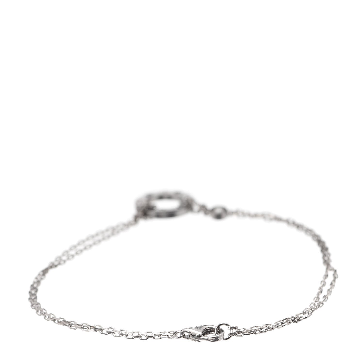 Cartier 18K White Gold Diamond LOVE Bracelet 3 of 6