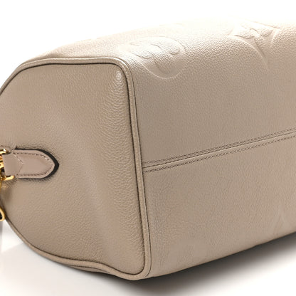 Louis Vuitton Empreinte Monogram Giant Speedy Bandouliere 25 Tourterelle 8 of 9