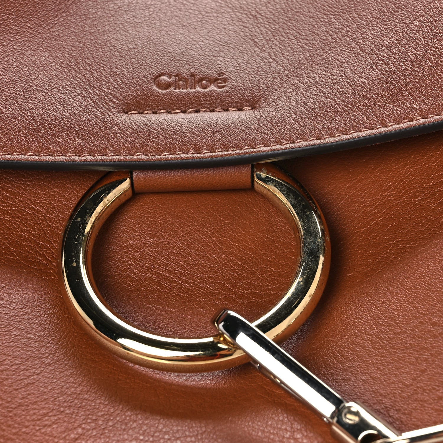 Chloe Calfskin Small Faye Day Shoulder Bag Tan 11 of 11