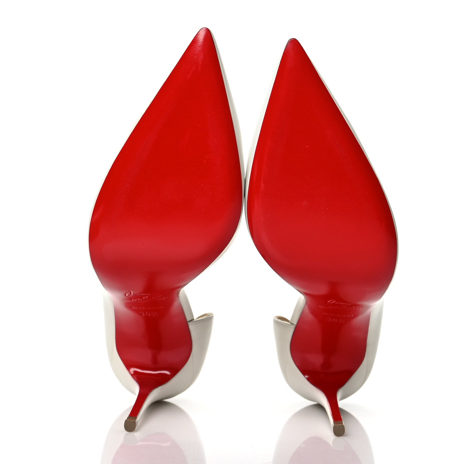 Christian Louboutin Kid Iriza 100 Pumps 36.5 White 5 of 8