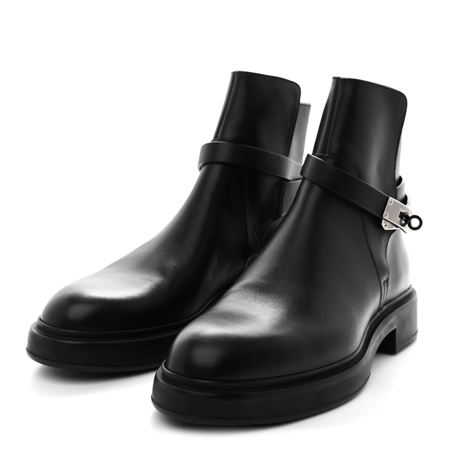 Calfskin Veo Ankle Boots 39.5 Black