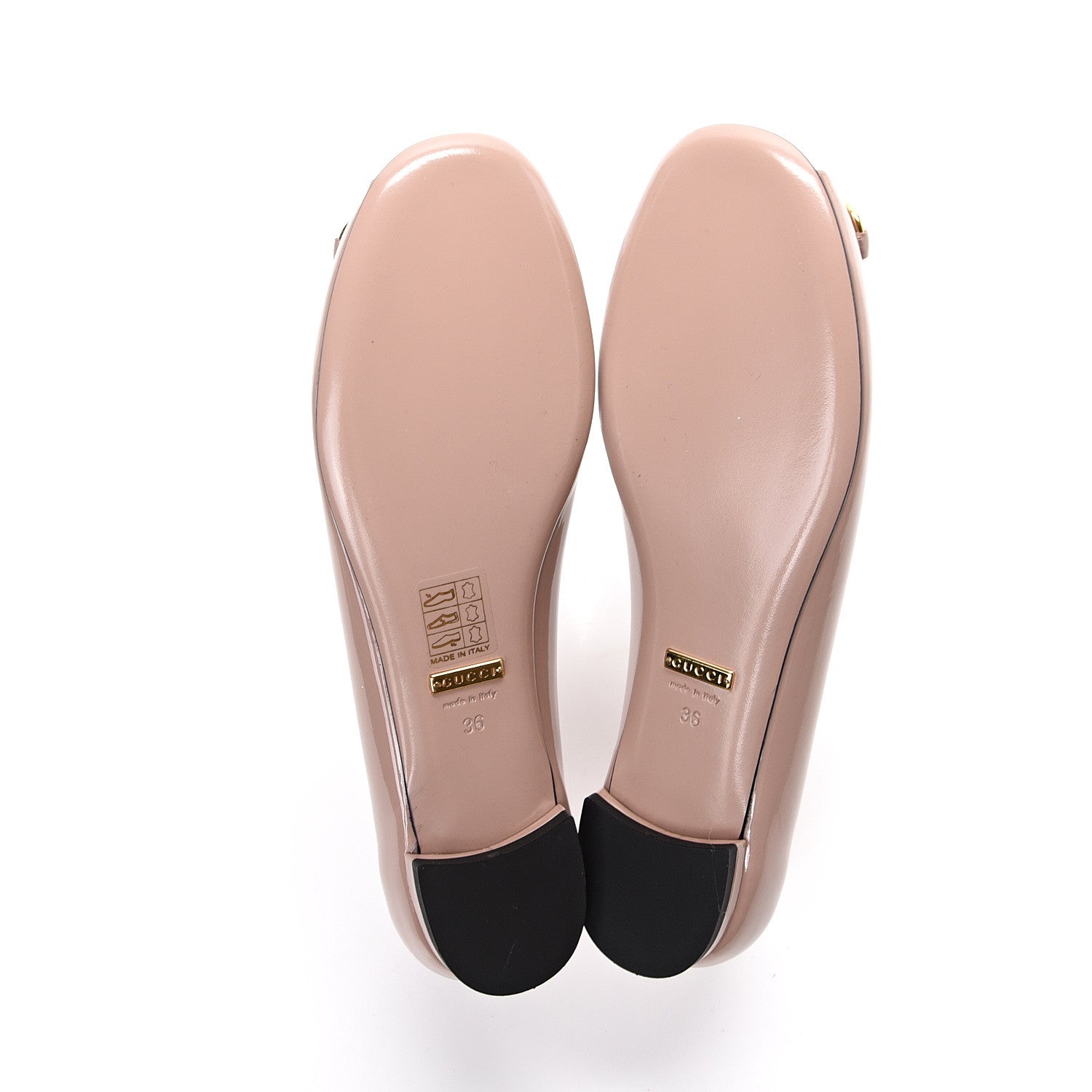 Gucci Patent Horsebit Jolene Peep Toe Flats 36 Dark Cipria 5 of 7