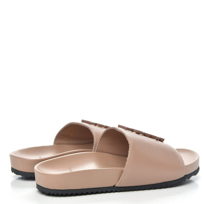 Saint Laurent Lambskin Joan Slide Sandals 35 Nude 4 of 11