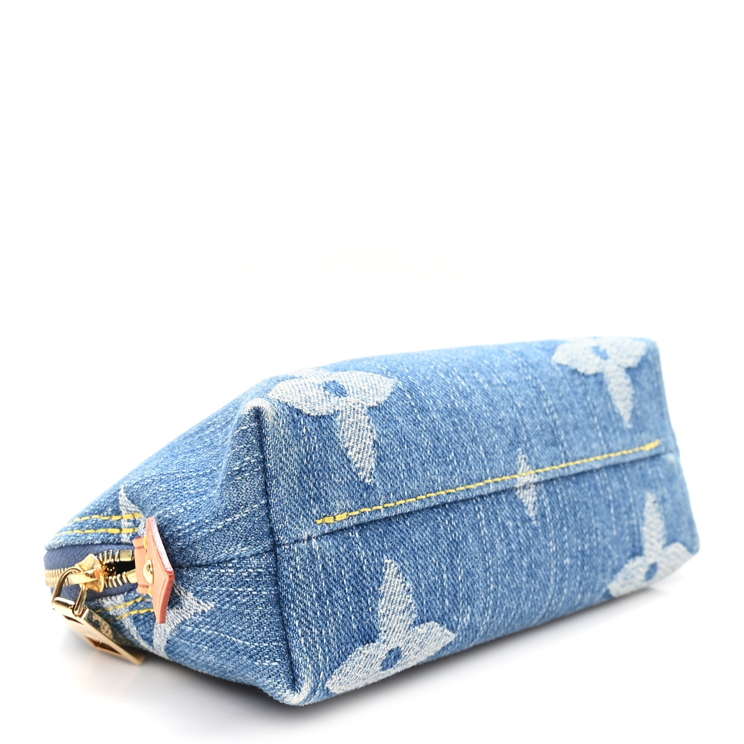 Louis Vuitton Denim Giant Monogram Pochette Cosmetique PM Denim Blue 4 of 6