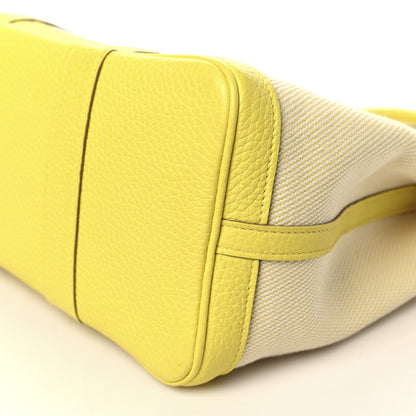 Hermes Toile Negonda Garden Party 30 TPM Ecru Citron Lime 9 of 9