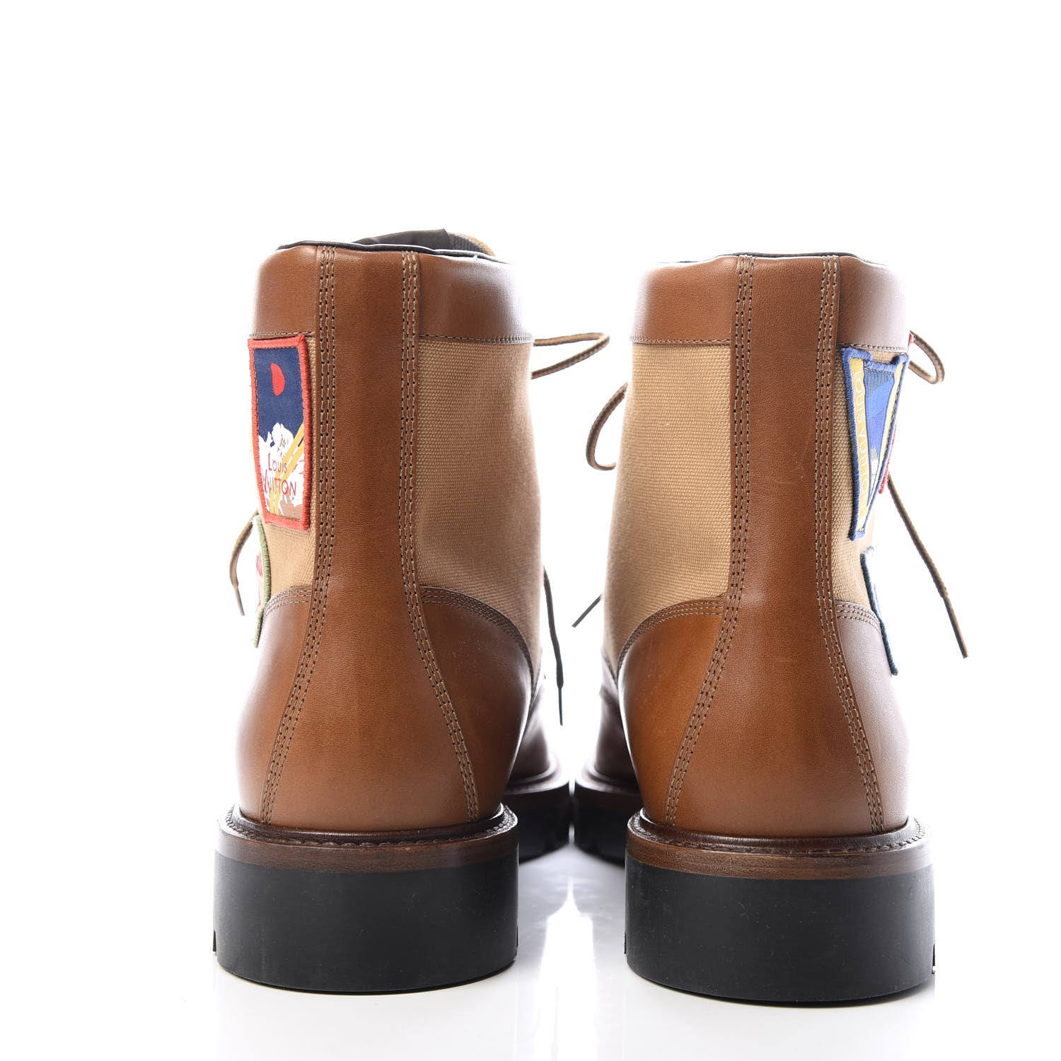 Louis Vuitton Calfskin Oberkampf Ankle Boots 10 Cognac 7 of 9