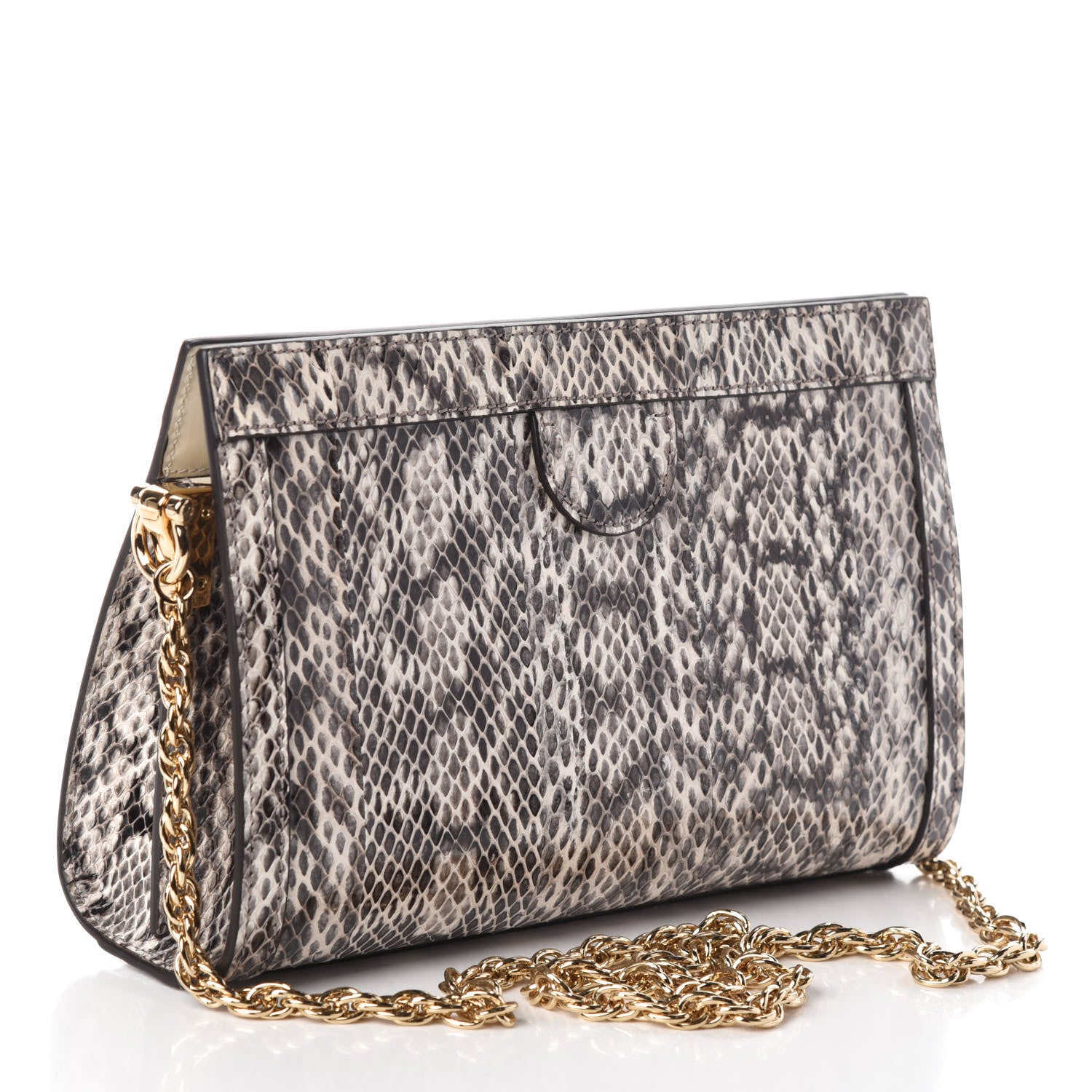 Gucci Snakeskin GG Small Ophidia Chain Shoulder Bag Roccia 3 of 8