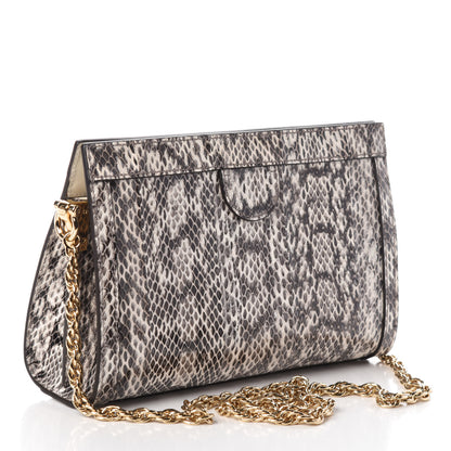 Gucci Snakeskin GG Small Ophidia Chain Shoulder Bag Roccia 3 of 8