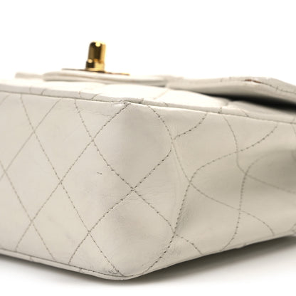 Chanel Lambskin Quilted Mini Square Flap White 11 of 18