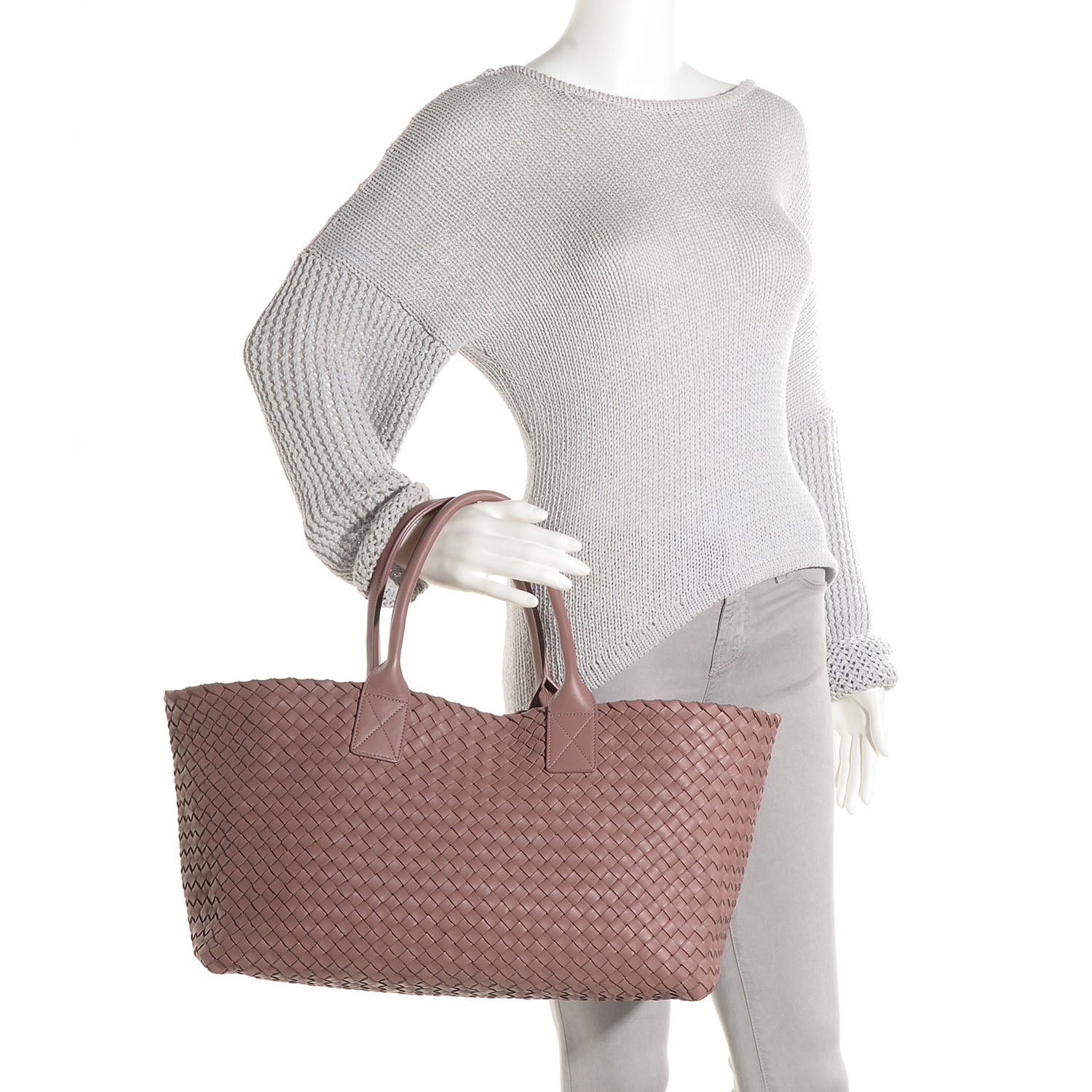 Bottega Veneta Nappa Intrecciato Medium Cabat Watteau 2 of 8