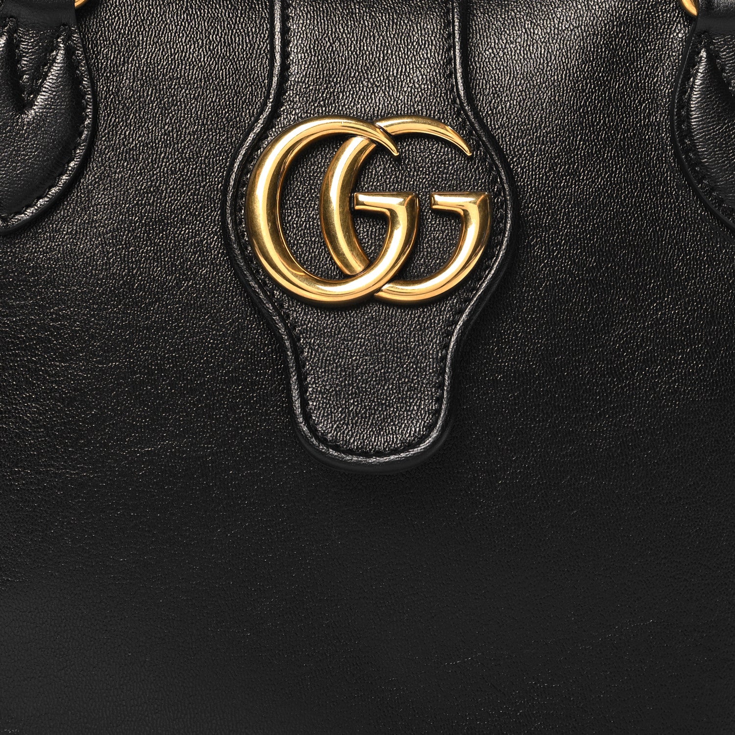 Gucci New Sakai Calfskin Lux Small Dahlia Tote Black 9 of 11