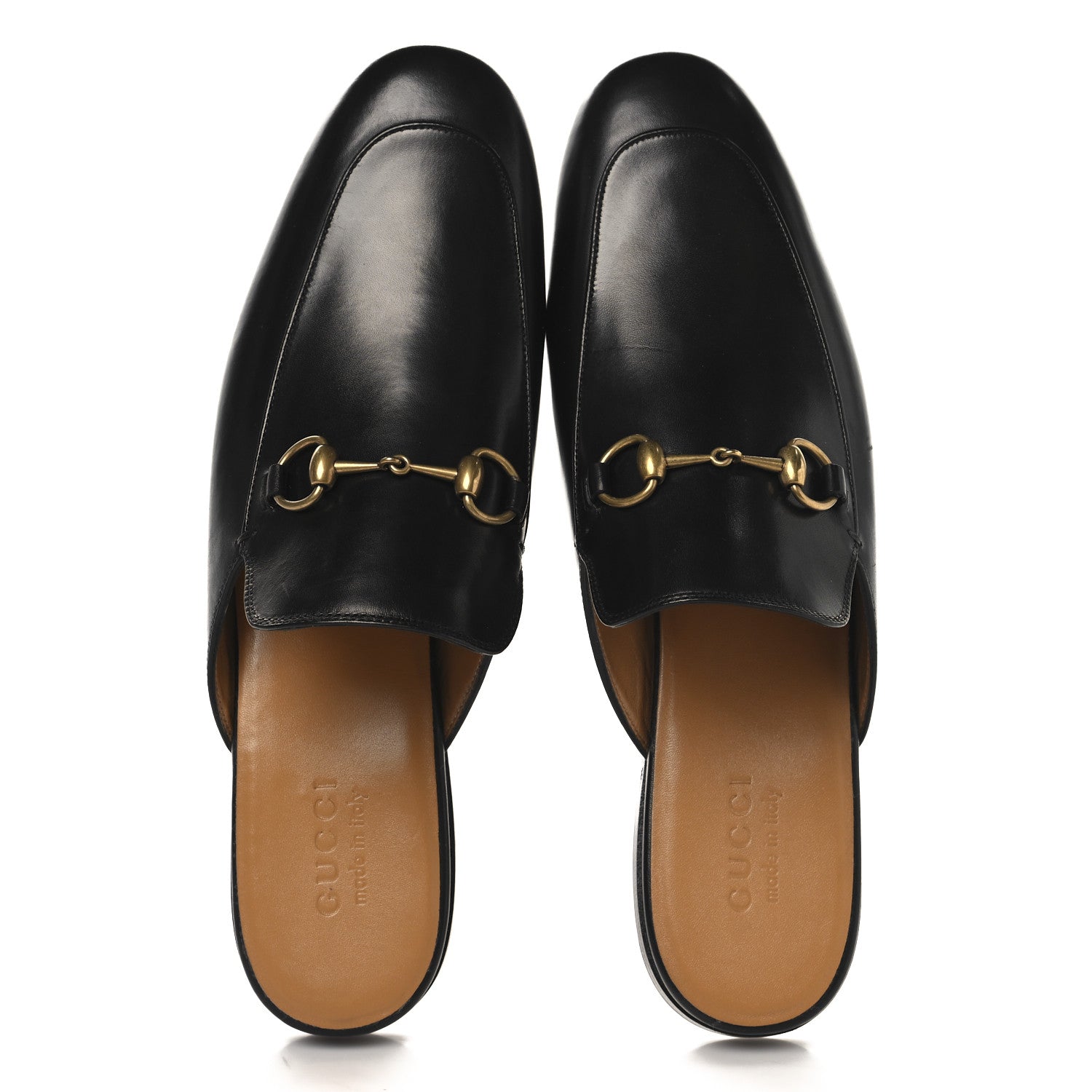 Gucci Calfskin Mens Princetown Slippers 11 Black 2 of 10