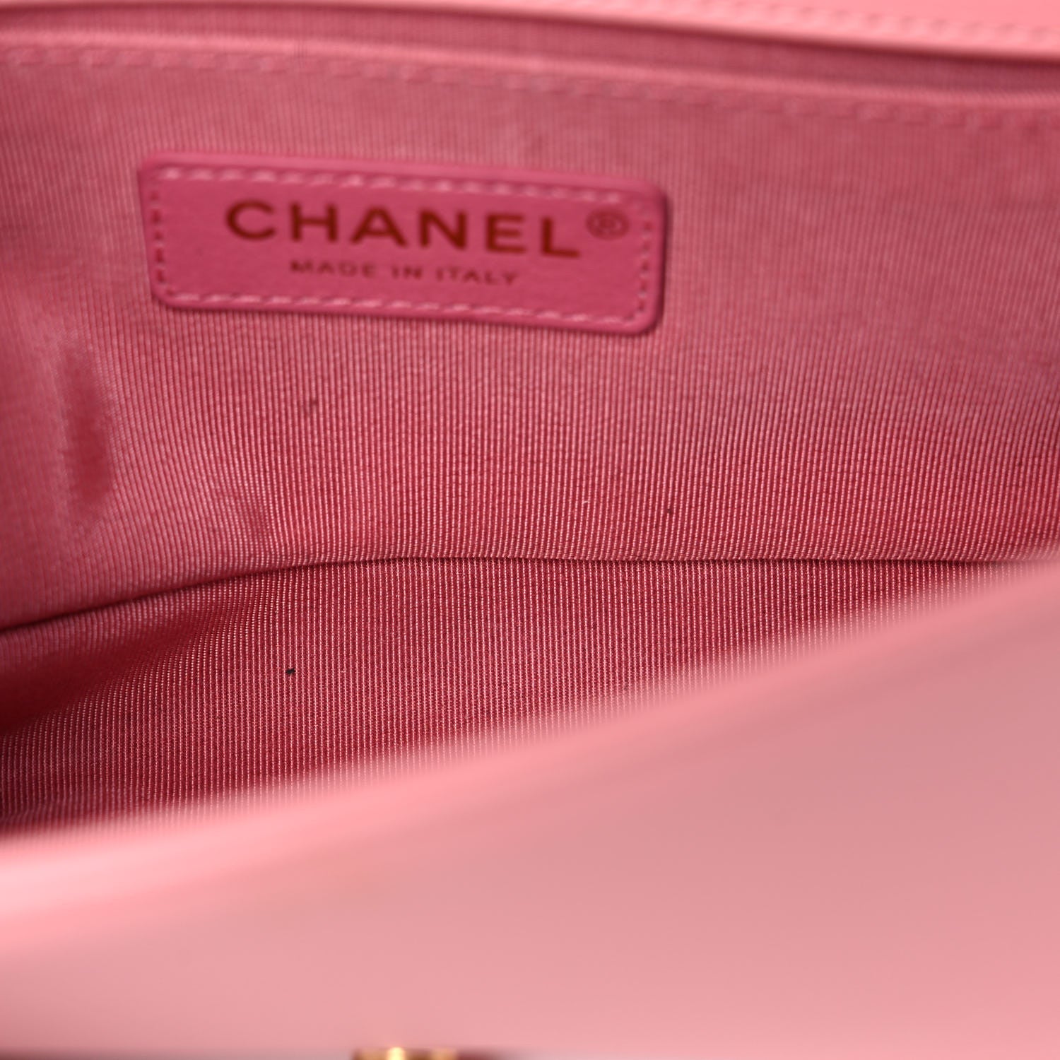 Chanel Calfskin Chevron Embroidered Small Boy By The Sea Flap Pink 11 of 16