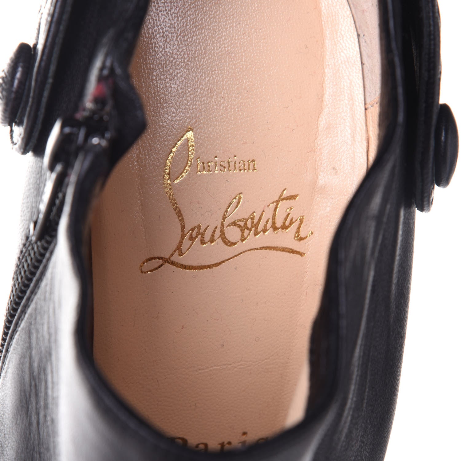 Christian Louboutin Nappa Huguette 120 Ankle Boots 39 Black 9 of 10