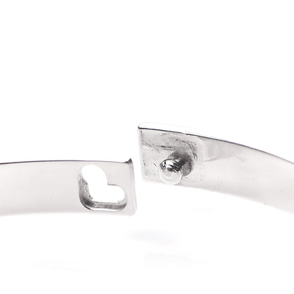 Hermes 18K White Gold PM Collier De Chien Bracelet LG 5 of 5