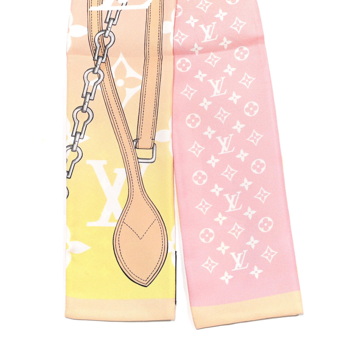 Louis Vuitton Silk Monogram Gradient By The Pool Bandeau Pink 2 of 4