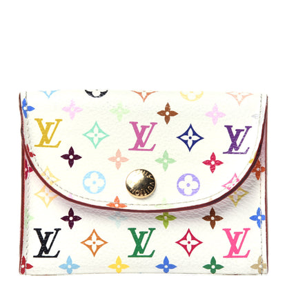Louis Vuitton Monogram Multicolor Business Card Holder White Litchi 1 of 9
