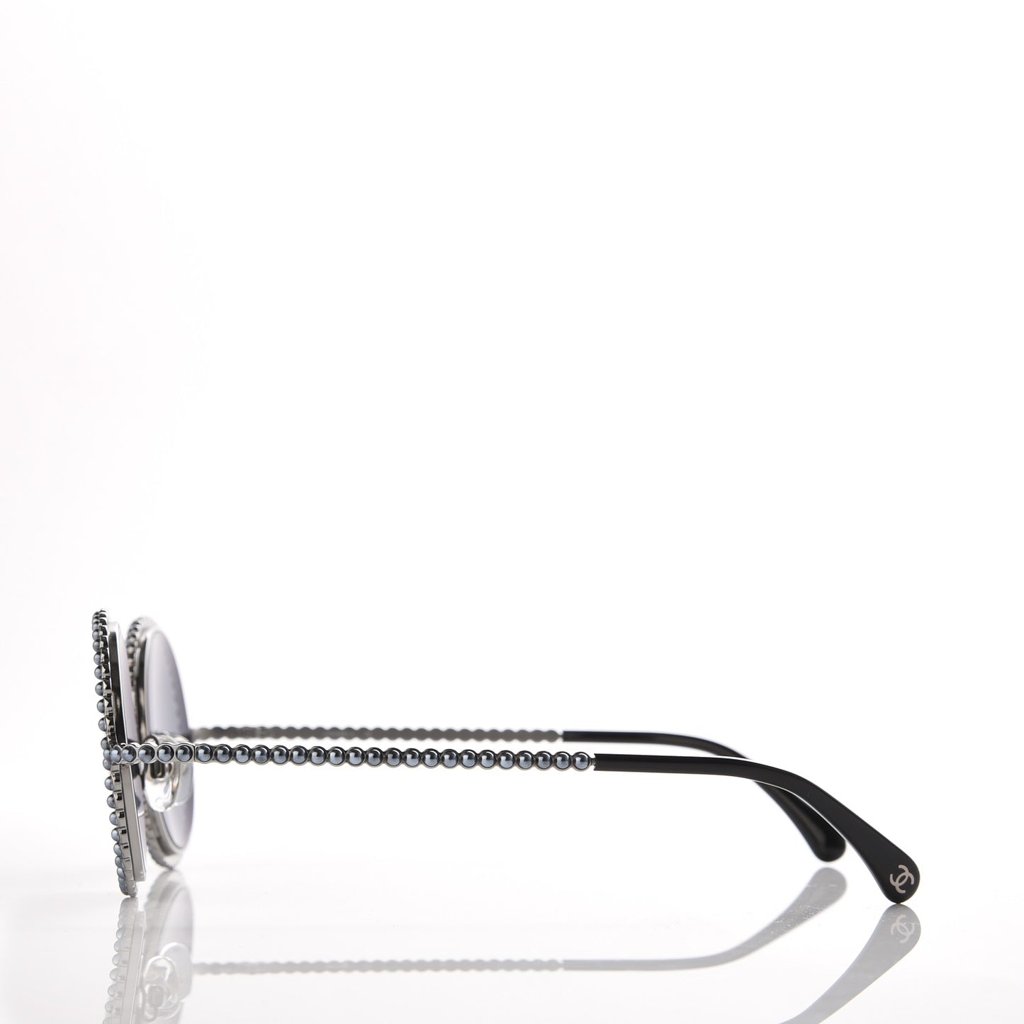 Pearl Round Sunglasses 71138 Grey