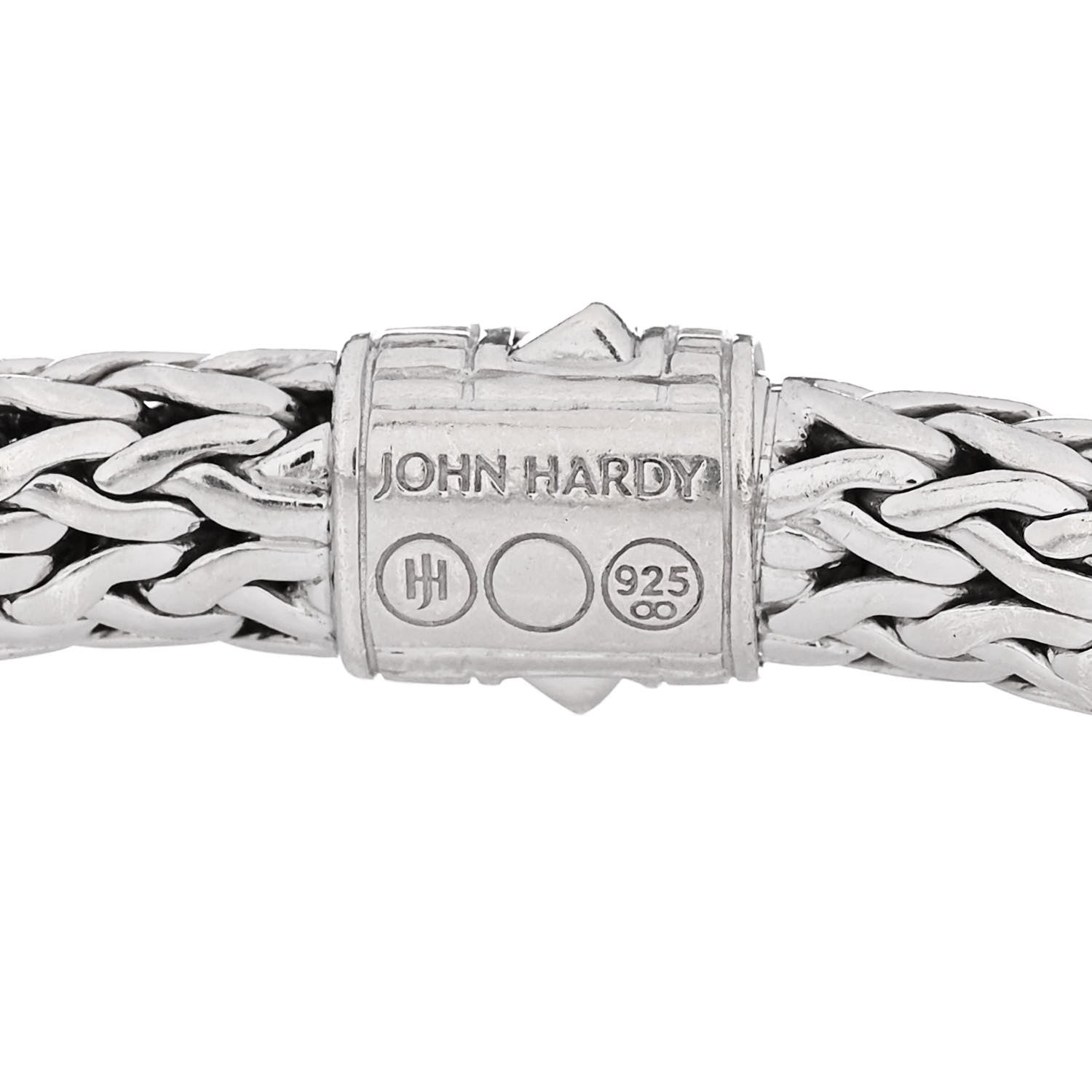 John Hardy Sterling Silver Black Sapphire 7.5mm Classic Chain Bracelet 3 of 3