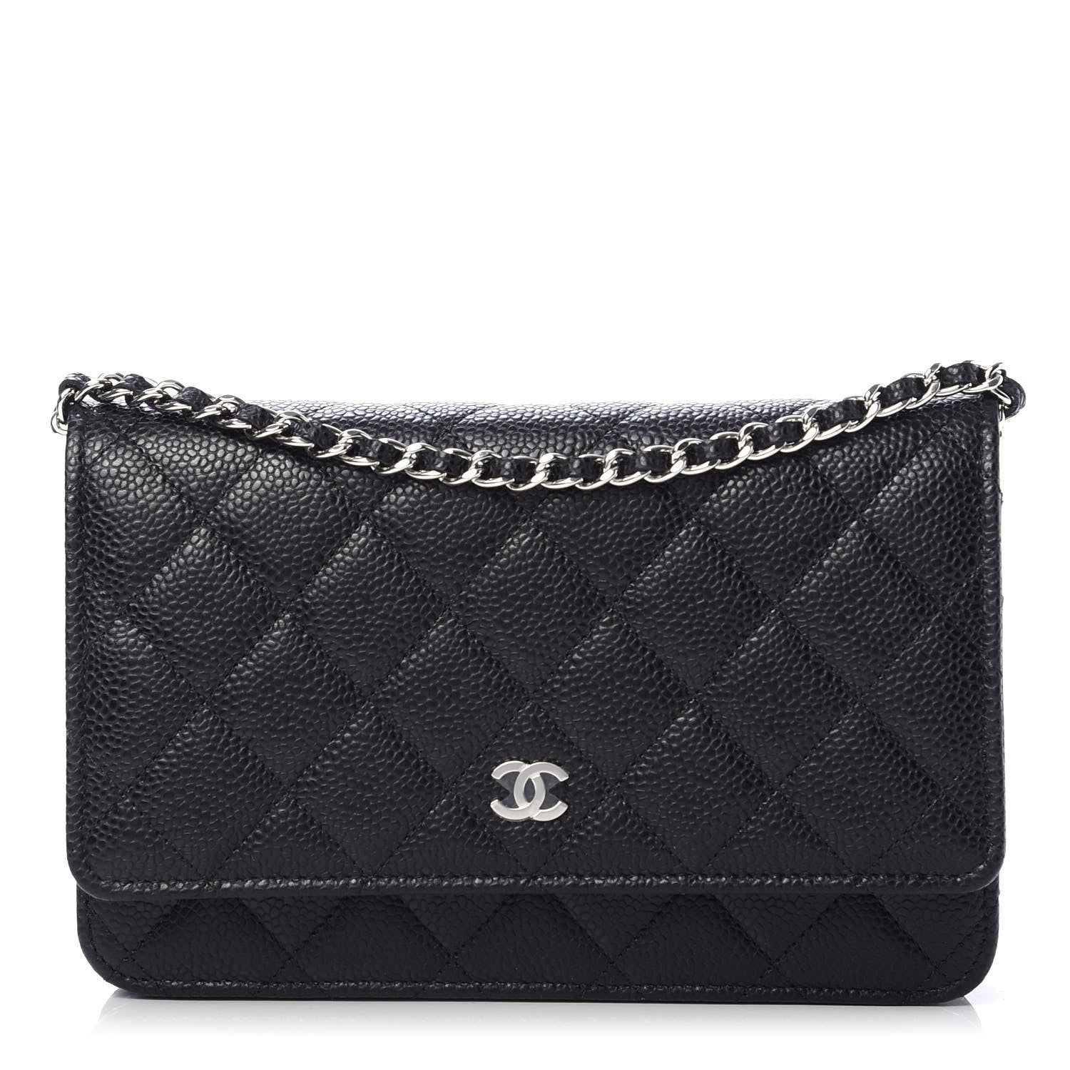 Chanel Caviar Quilted Wallet On Chain WOC Black 1 of 12