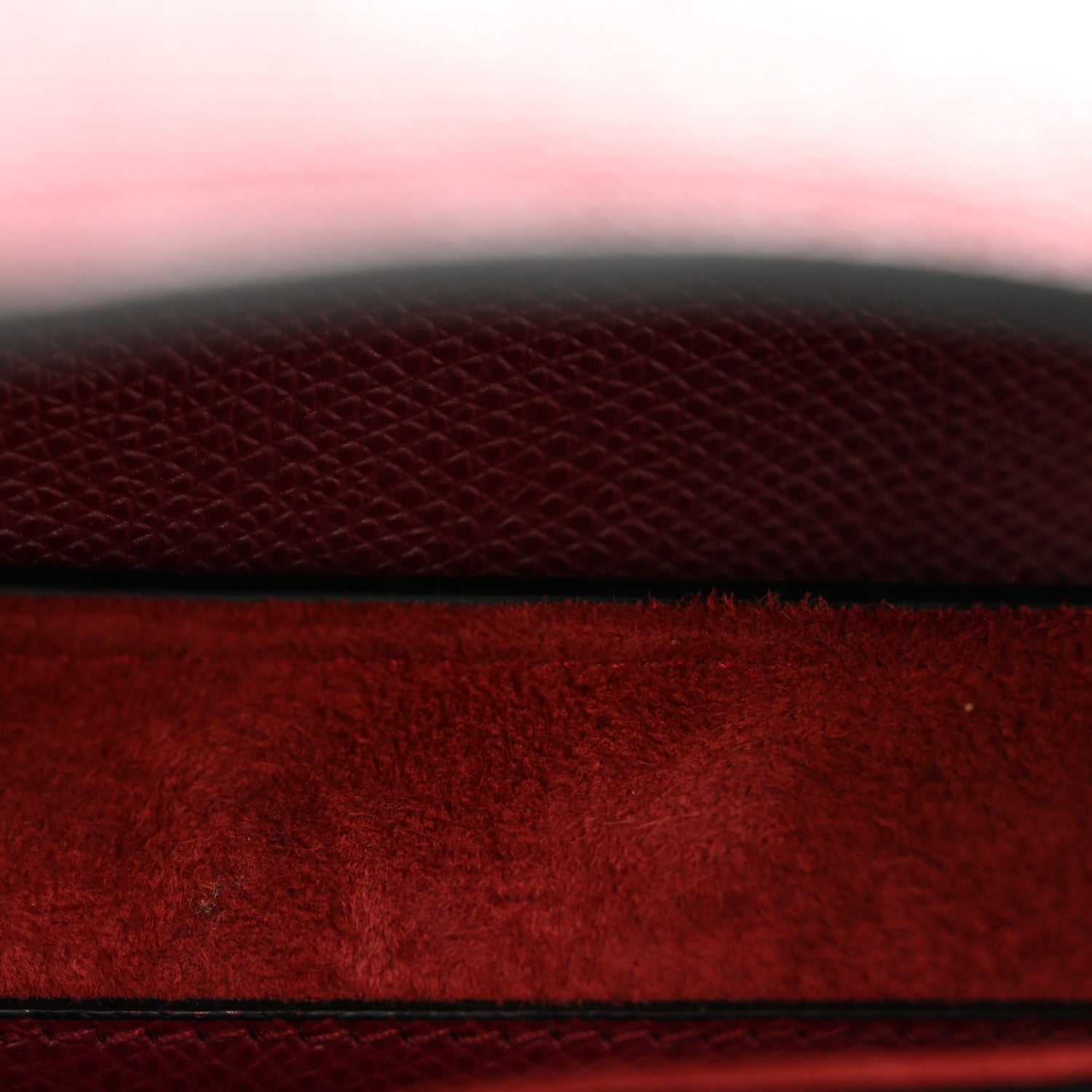 Christian Dior Grained Calfskin Saddle Bag Red 11 of 14