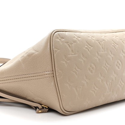 Louis Vuitton Empreinte Monogram Giant Neverfull MM Tourterelle 8 of 10