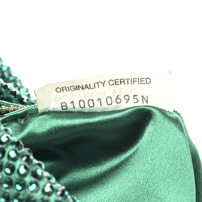 Bottega Veneta Crystal Embellished Satin Mini Hotfix Jodie Emerald 7 of 10
