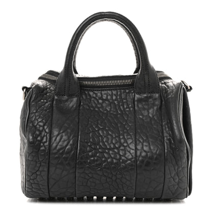 Alexander Wang Pebbled Lambskin Rocco Black Silver Hardware 1 of 12