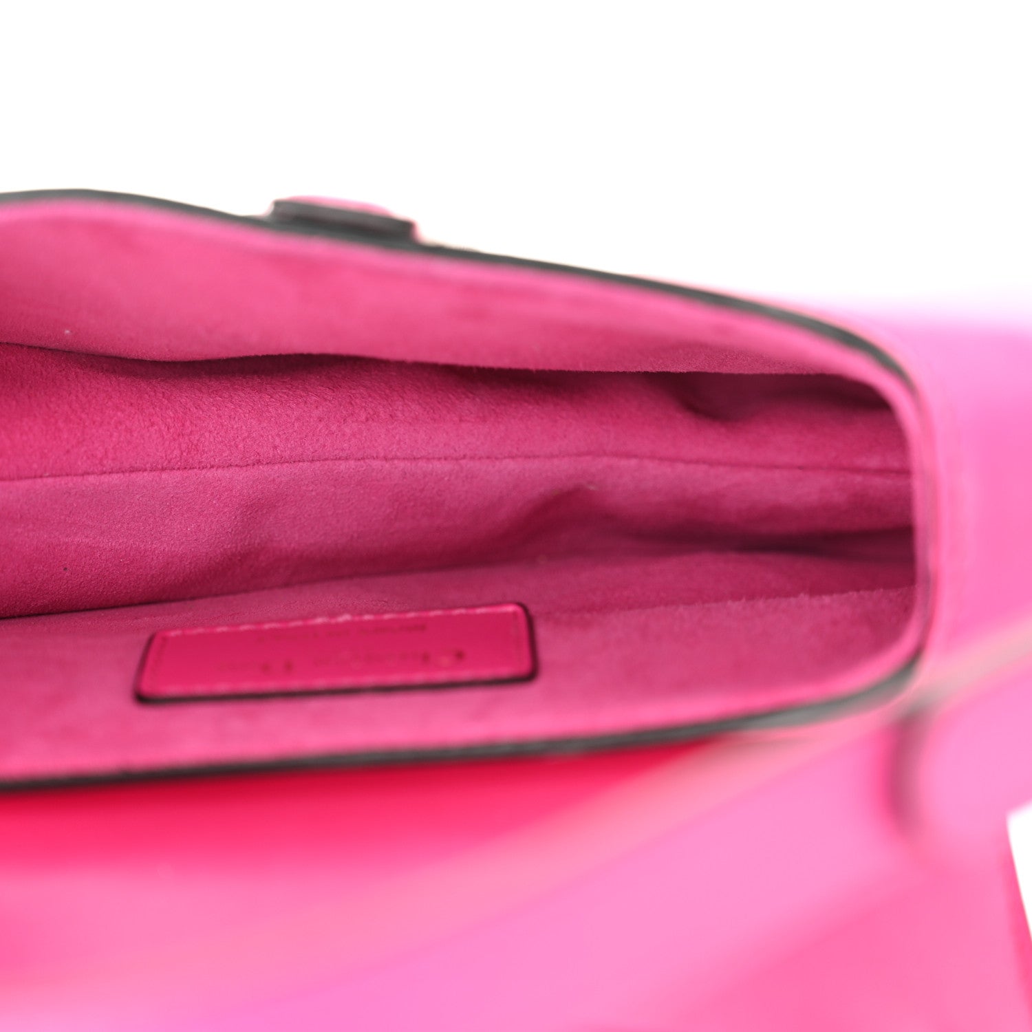 Christian Dior Supple Calfskin Mini Saddle Bag With Strap Passion Pink 5 of 10