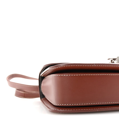 The Row Polished Saddle Calfskin The Sofia 8.75 Crossbody Cherry Wood 8 of 9