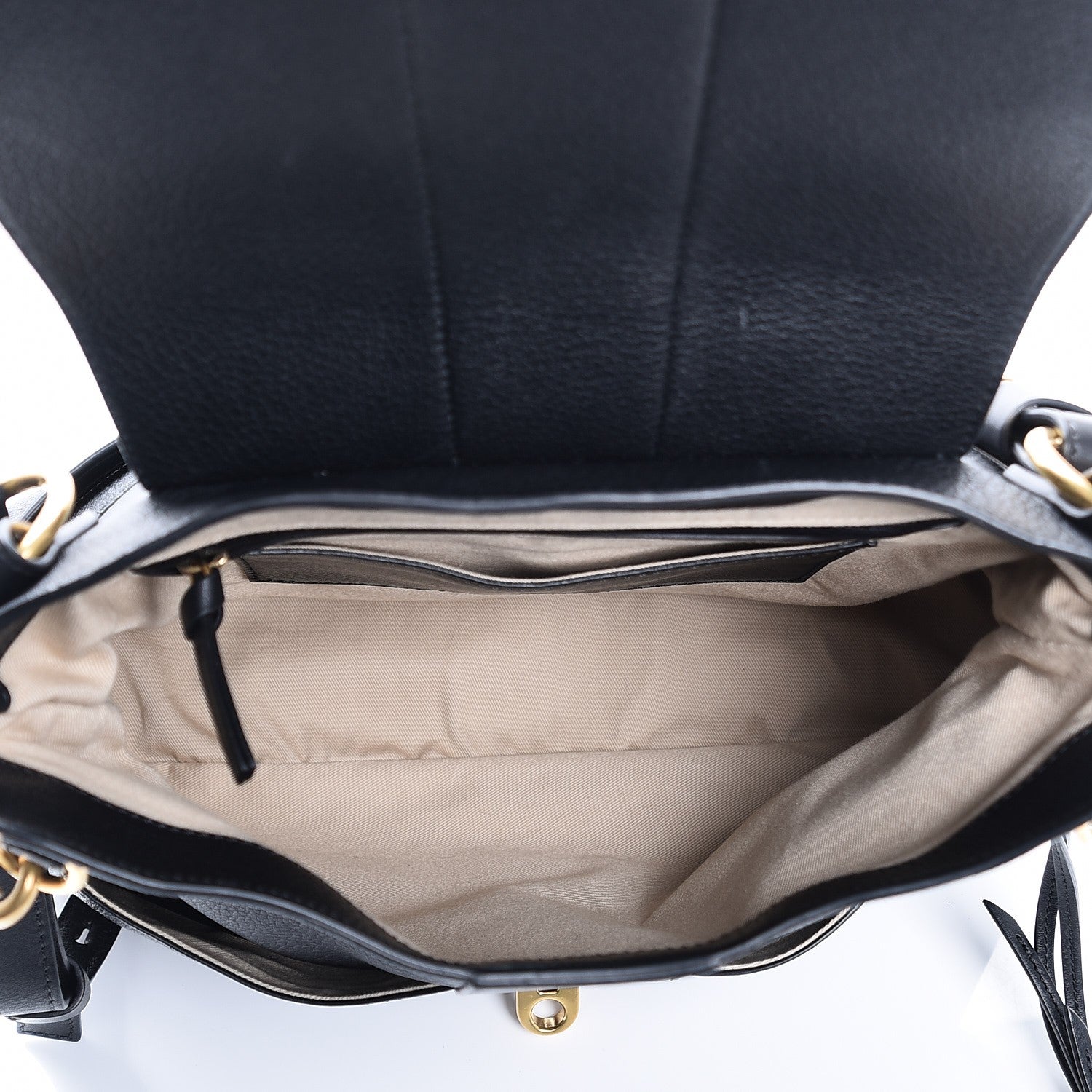 Chloe Grained Lambskin Calfskin Medium Lexa Shoulder Bag Black 5 of 8