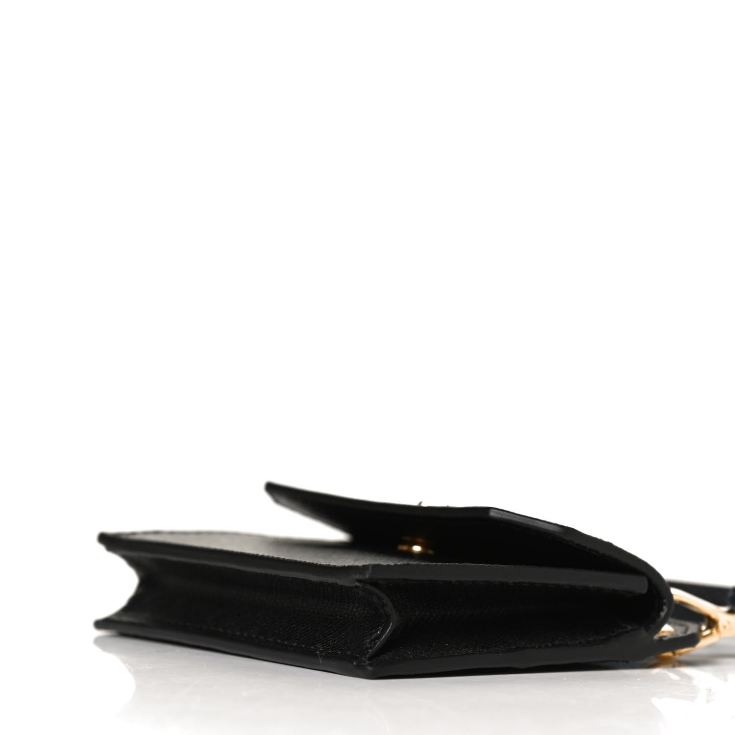 Prada Saffiano Card Holder Black 9 of 10