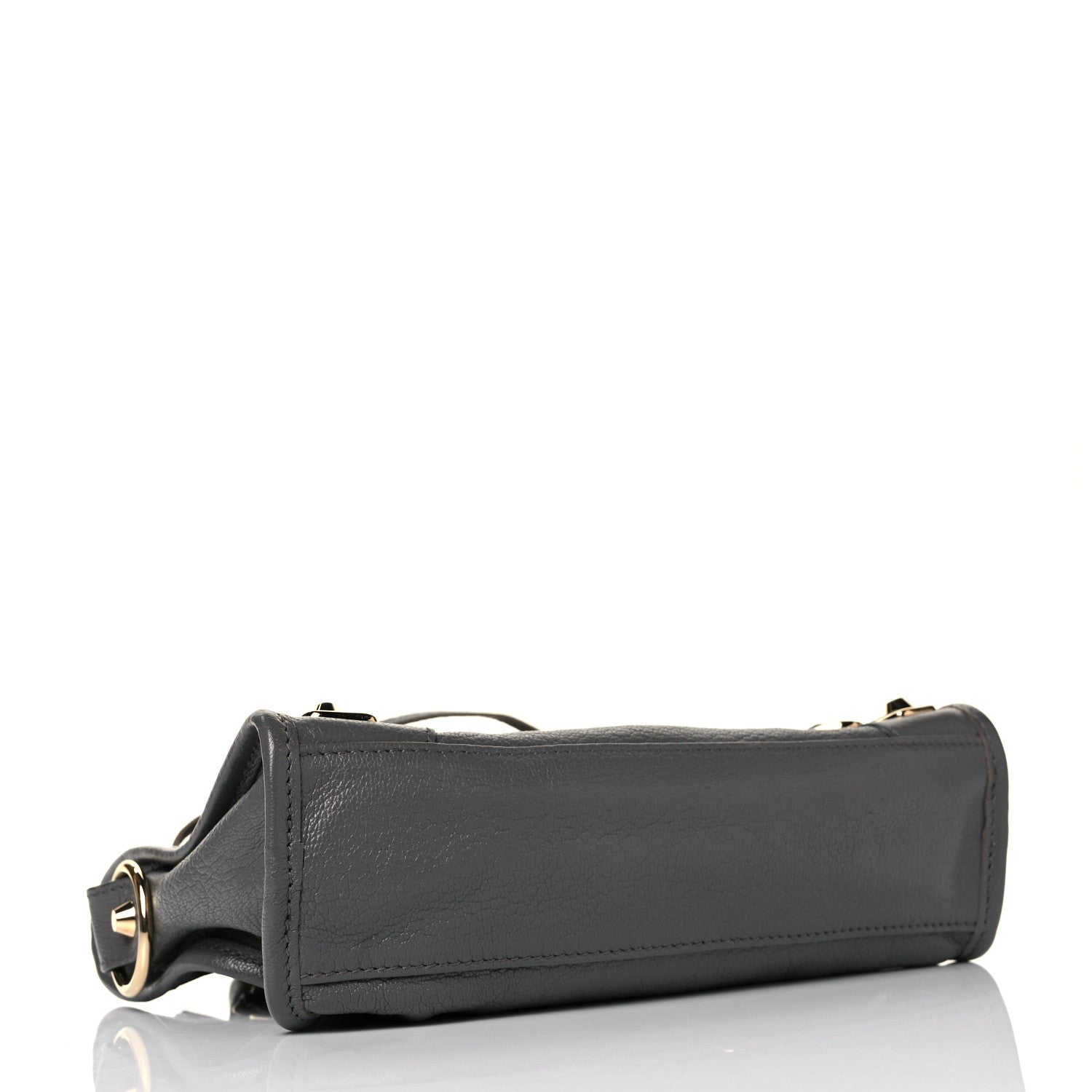 Balenciaga Chevre Gold Metallic Edge Hardware Mini City Gris Acier 4 of 9