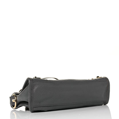 Balenciaga Chevre Gold Metallic Edge Hardware Mini City Gris Acier 4 of 9