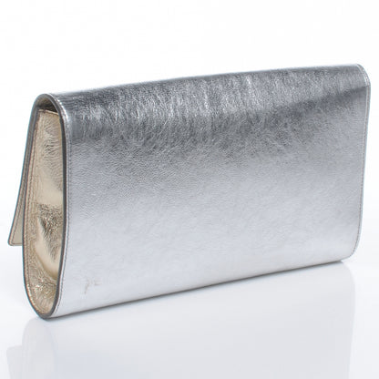 Saint Laurent Metallic Belle de Jour Clutch Silver 3 of 7