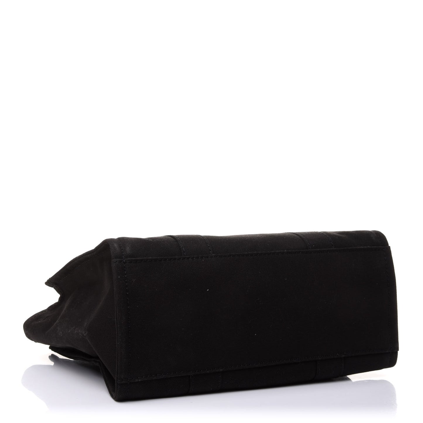 Cotton Canvas Small The Traveler Tote Bag Black