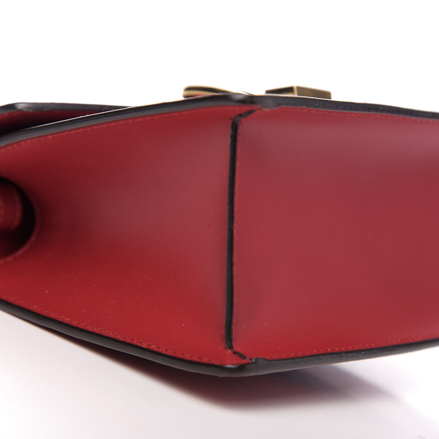 Calfskin Mini Sylvie Top Handle Bag Hibiscus Red