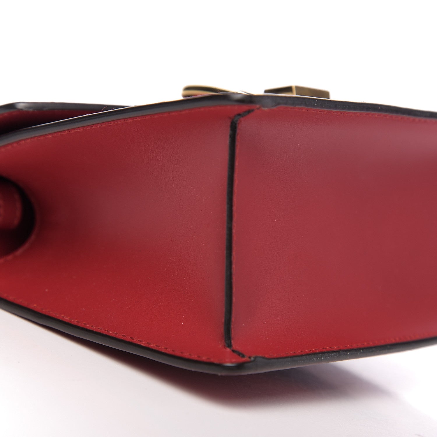 Gucci Calfskin Mini Sylvie Top Handle Bag Hibiscus Red 9 of 11