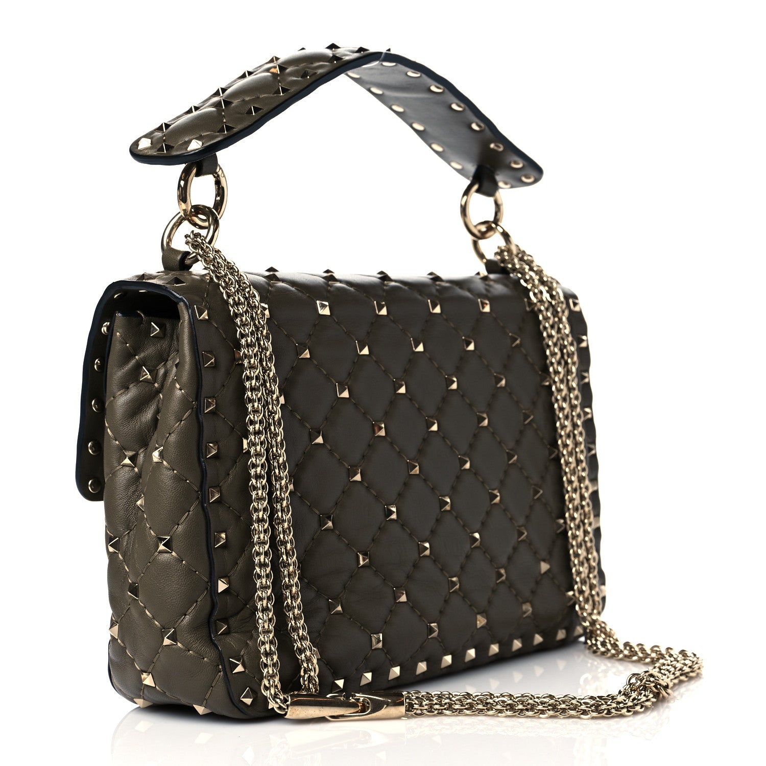 Valentino Garavani Nappa Medium Rockstud Spike Shoulder Bag Oasis 3 of 9