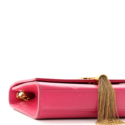 Saint Laurent Calfskin Small Classic Monogram Kate Tassel Satchel Lipstick Fuchsia 8 of 11