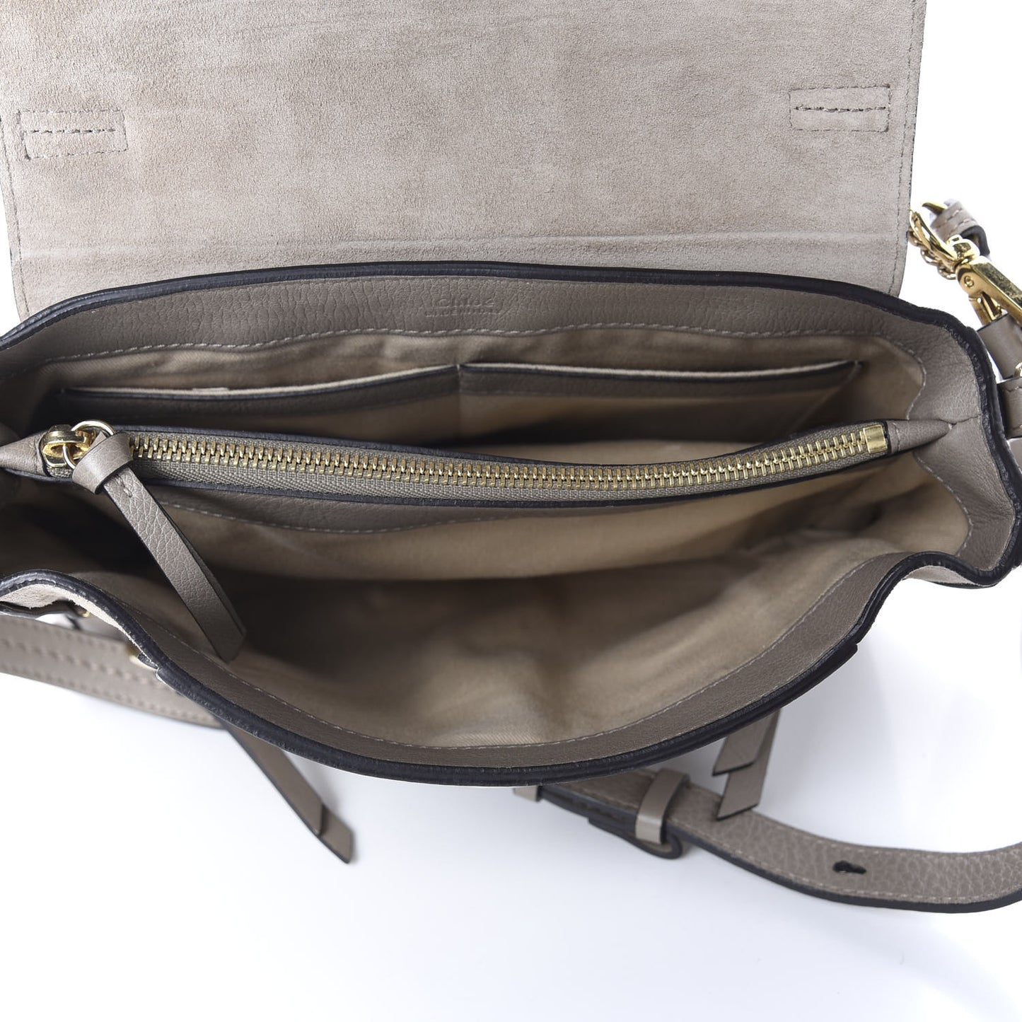 Calfskin Small Faye Day Shoulder Bag Motty Grey