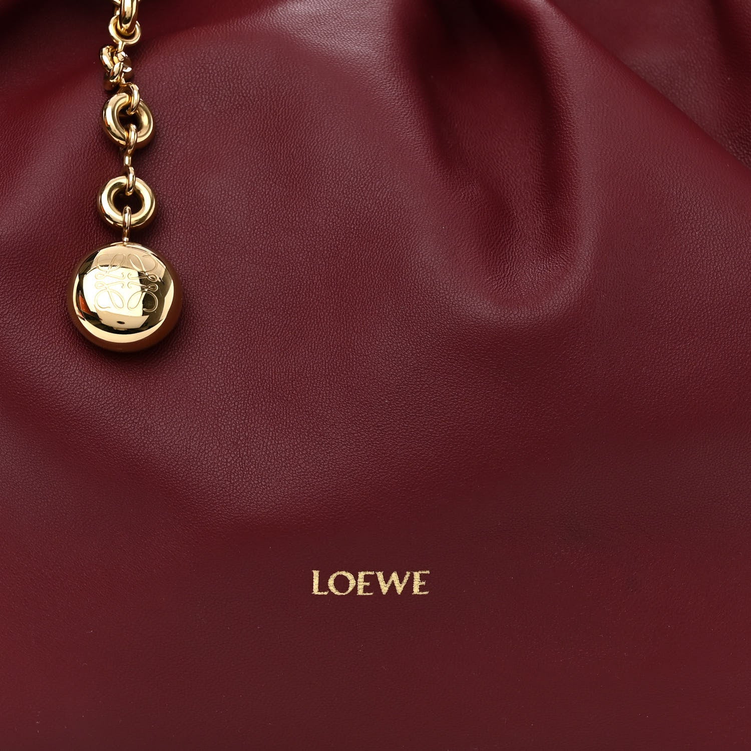Loewe Buttery Nappa Lambskin Medium Squeeze Bag Dark Burgundy 7 of 10